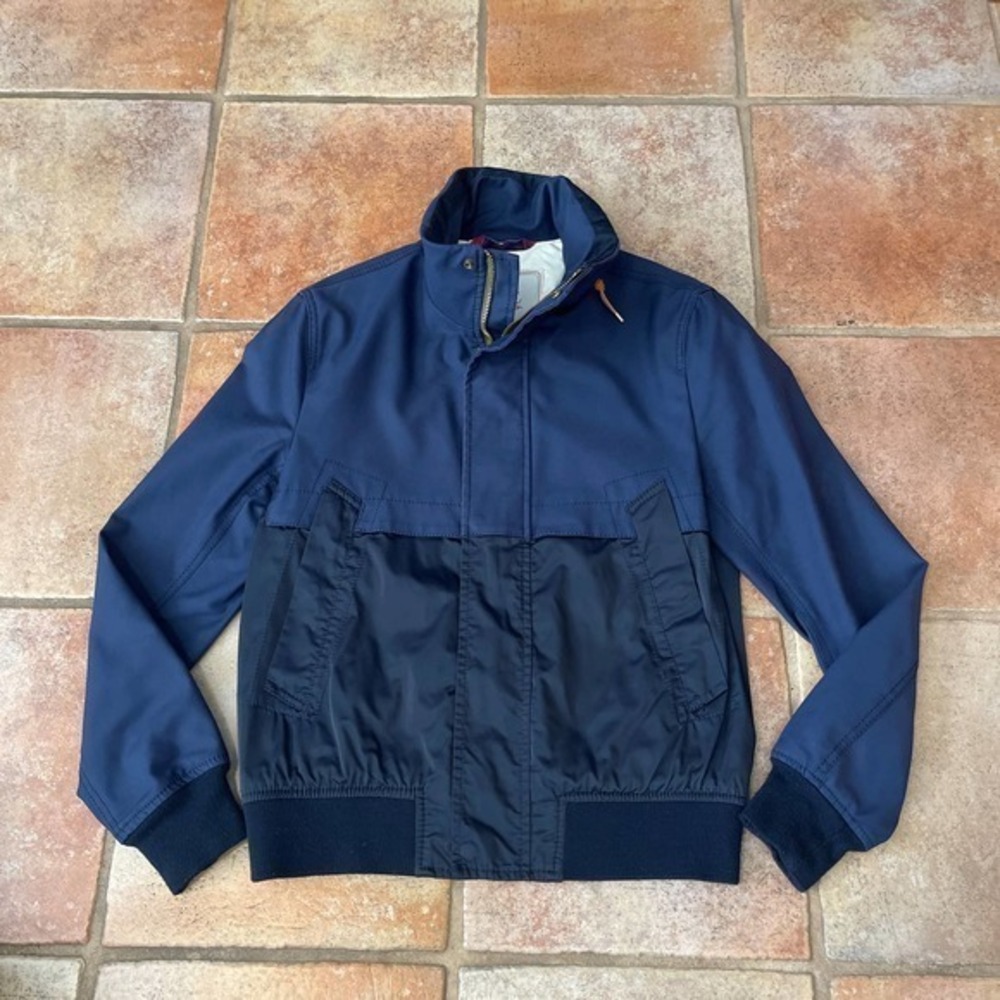 Zara Man lightweight, casual jacket in navy blue